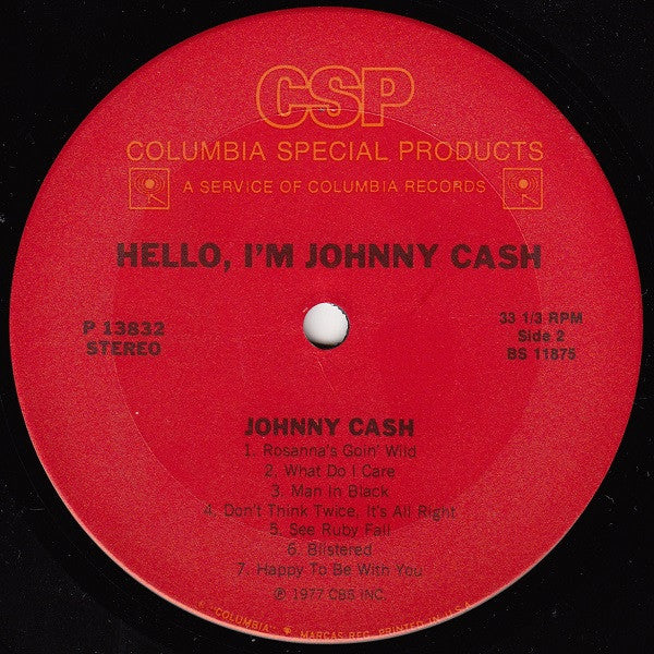 Hello, I'm Johnny Cash