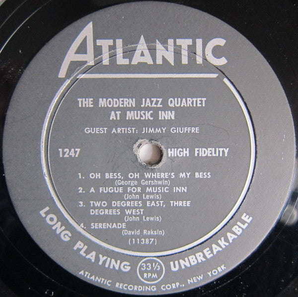Modern Jazz Quartet, The Guest Artist: Jimmy Giuffre - The Modern Jazz Quartet At Music Inn
