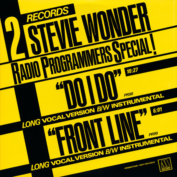 Stevie Wonder - Do I Do / Front Line