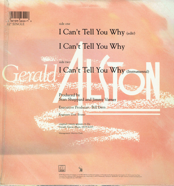 Gerald Alston - I Can't Tell You Why