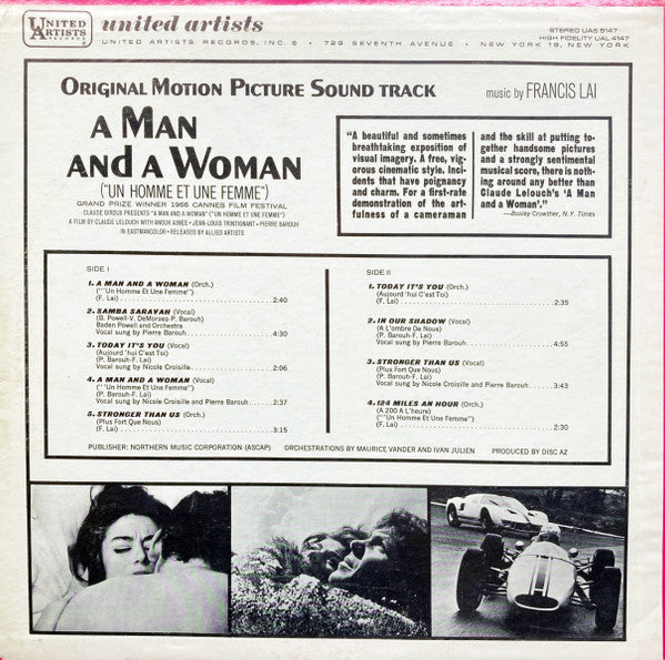 A Man And A Woman (Original Motion Picture Soundtrack)