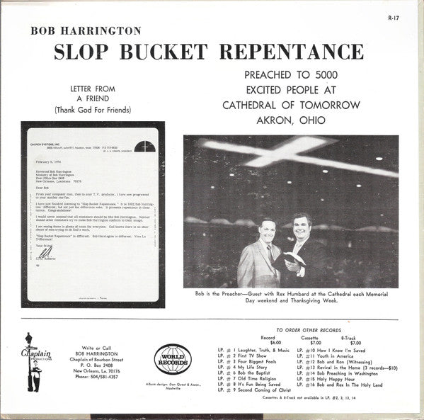 Slop Bucket Repentance