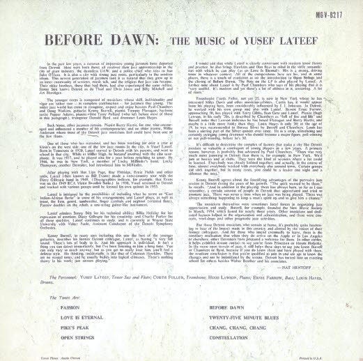 Before Dawn: The Music Of Yusef Lateef