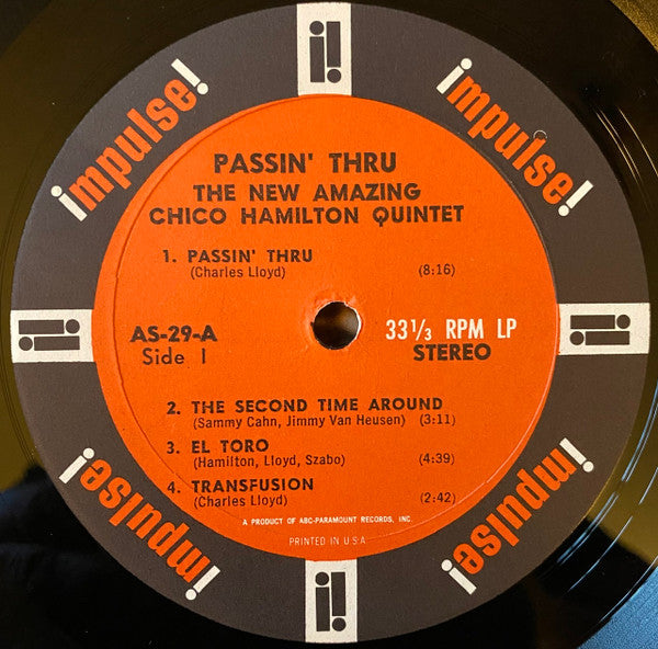 Chico Hamilton Quintet, The - Passin' Thru