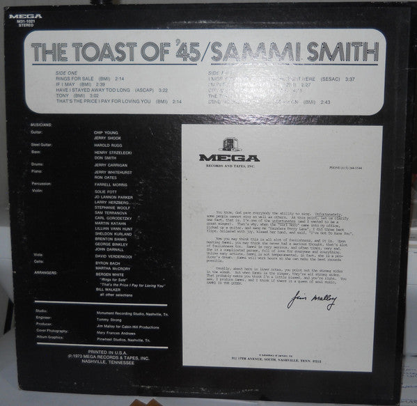 Sammi Smith - The Toast Of '45