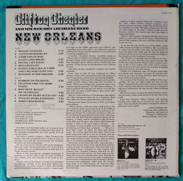 Clifton Chenier And His Red Hot Louisiana Band - In New Orleans