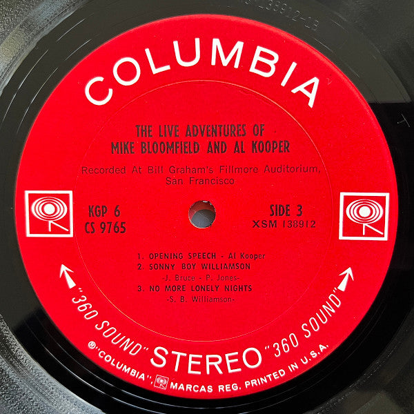 The Live Adventures Of Mike Bloomfield And Al Kooper