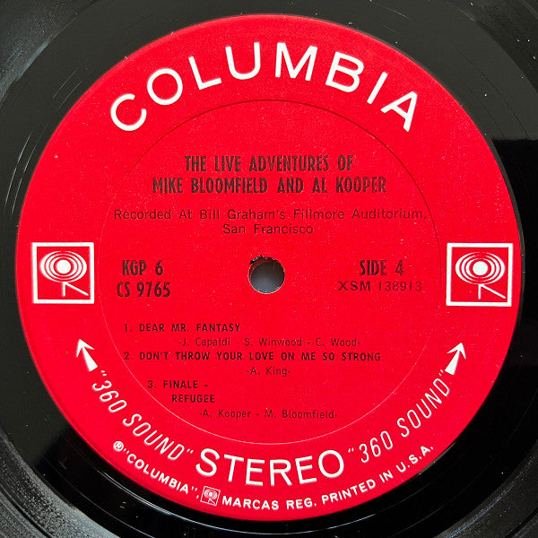 The Live Adventures Of Mike Bloomfield And Al Kooper