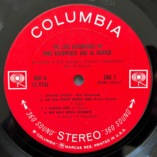 The Live Adventures Of Mike Bloomfield And Al Kooper