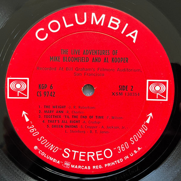 The Live Adventures Of Mike Bloomfield And Al Kooper