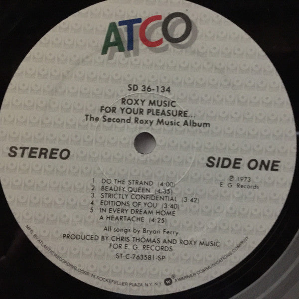 Roxy Music - For Your Pleasure