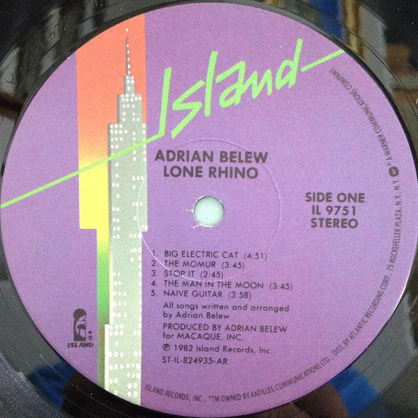 Adrian Belew - Lone Rhino
