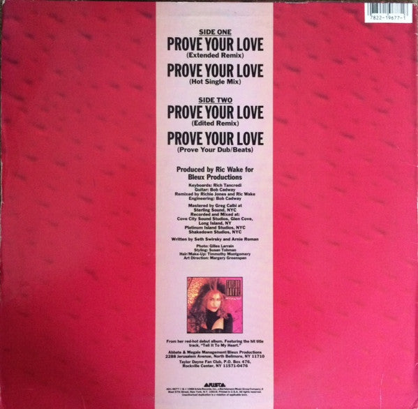 Taylor Dayne - Prove Your Love