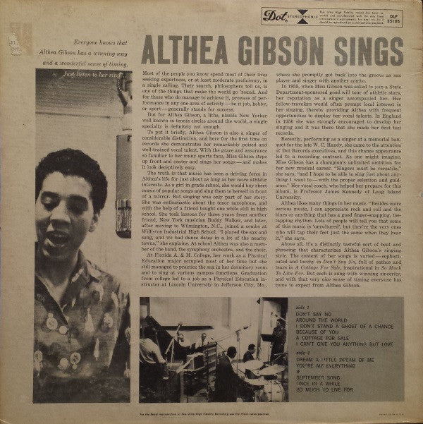 Althea Gibson Sings