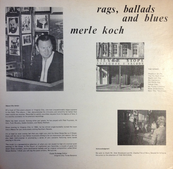 Rags, Ballads, And Blues: The Piano Artistry Of Merle Koch