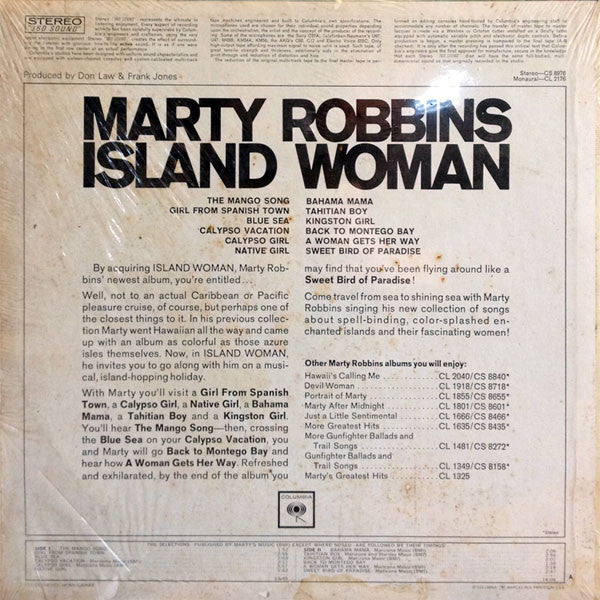 Marty Robbins - Island Woman