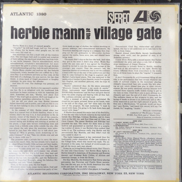 Herbie Mann At The Village Gate
