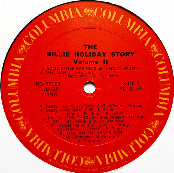 The Billie Holiday Story Volume II