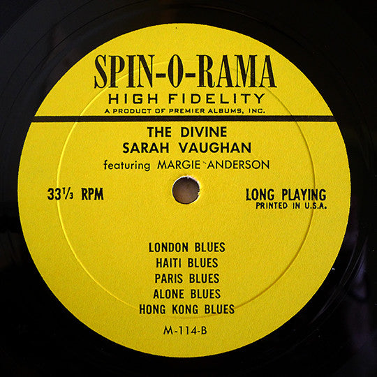 The Divine Sarah Vaughan Sings