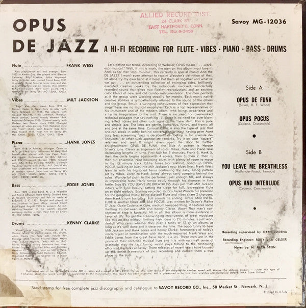 Opus De Jazz