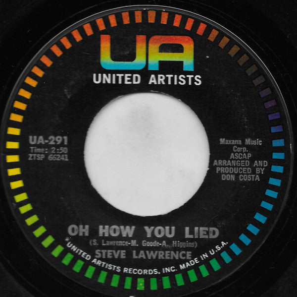 Steve Lawrence - Portrait Of My Love / Oh How You Lied