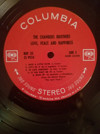 Chambers Brothers, The - Love, Peace And Happiness / Live At Bill Graham's Fillmore East