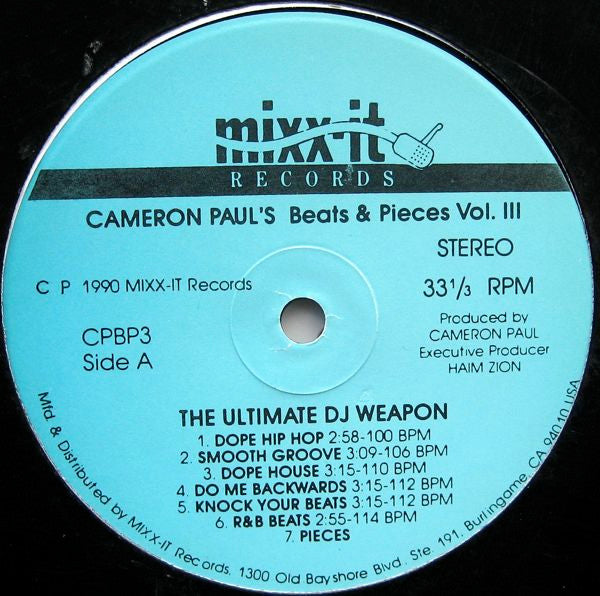 Cameron Paul's Beats & Pieces Vol. III (The Ultimate DJ Weapon)