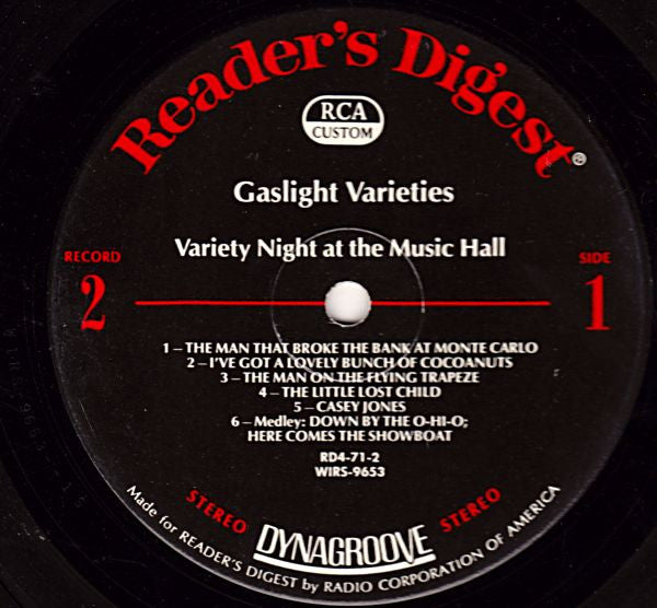 Gaslight Varieties, The Happy Music Of The Gay Nineties