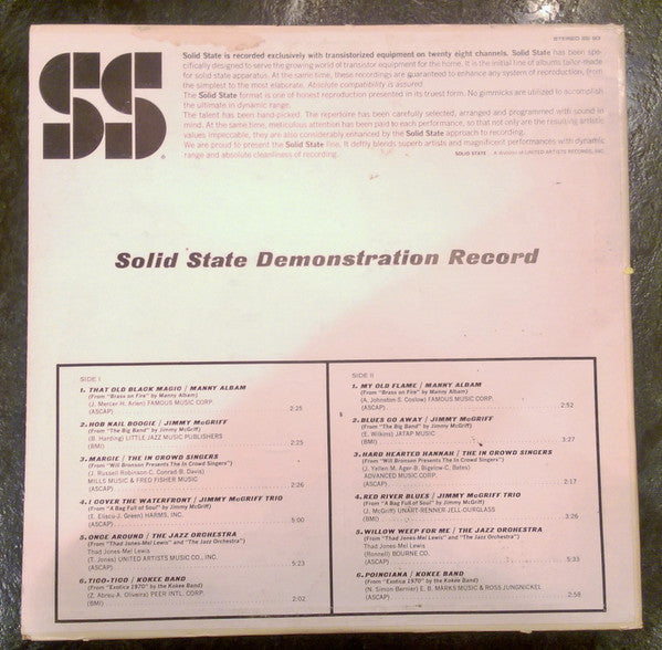 Solid State Demonstration Record