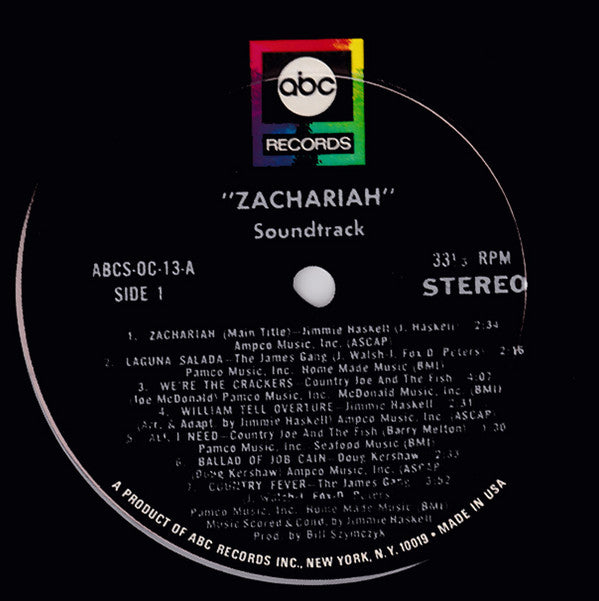 Zachariah (Original Motion Picture Soundtrack)