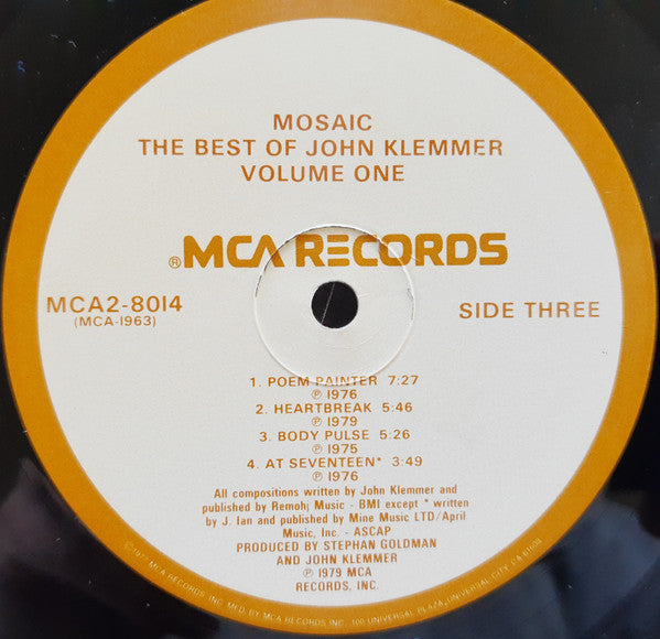 Mosaic - The Best Of John Klemmer Volume One