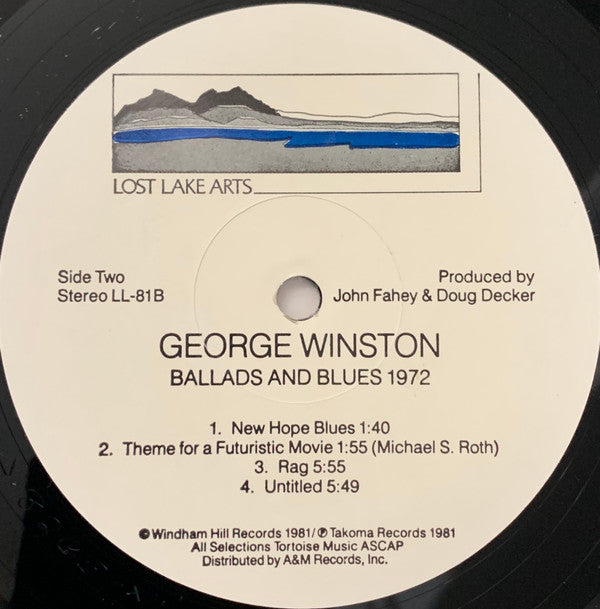 George Winston - Ballads And Blues 1972