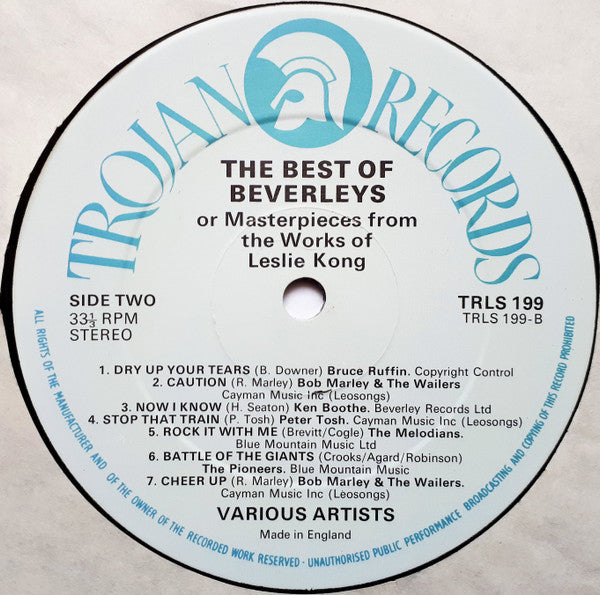 The Best Of Beverley's Records (Or Masterpieces From The Works Of Leslie Kong)