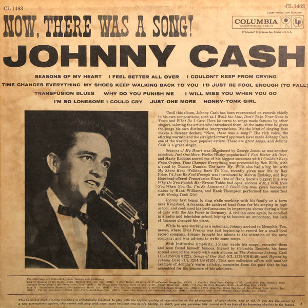 Johnny Cash - Now, There Was A Song!