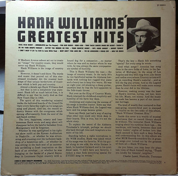 Hank Williams' Greatest Hits
