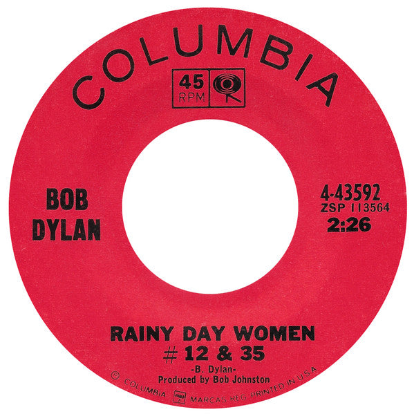 Rainy Day Women #12 & 35 / Pledging My Time