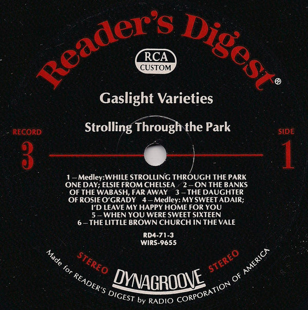 Gaslight Varieties, The Happy Music Of The Gay Nineties