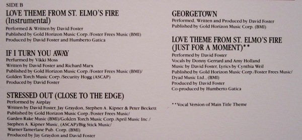 St. Elmo's Fire (Original Motion Picture Soundtrack)