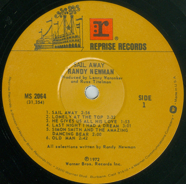 Randy Newman - Sail Away