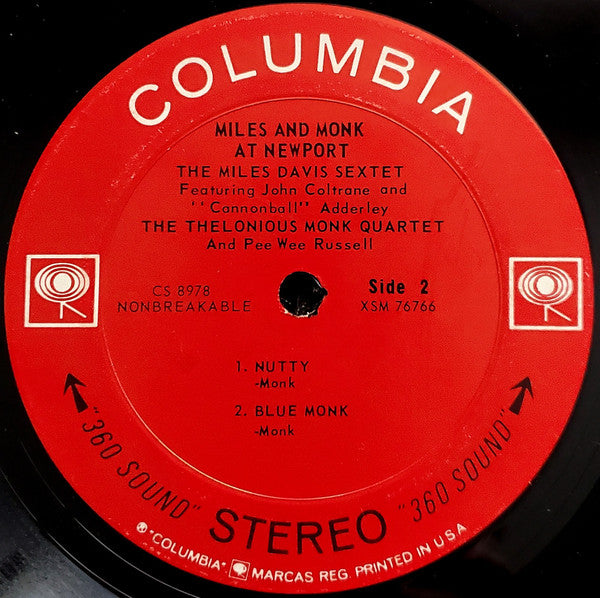 Miles Davis Sextet, The & Thelonious Monk Quartet, The - Miles & Monk At Newport