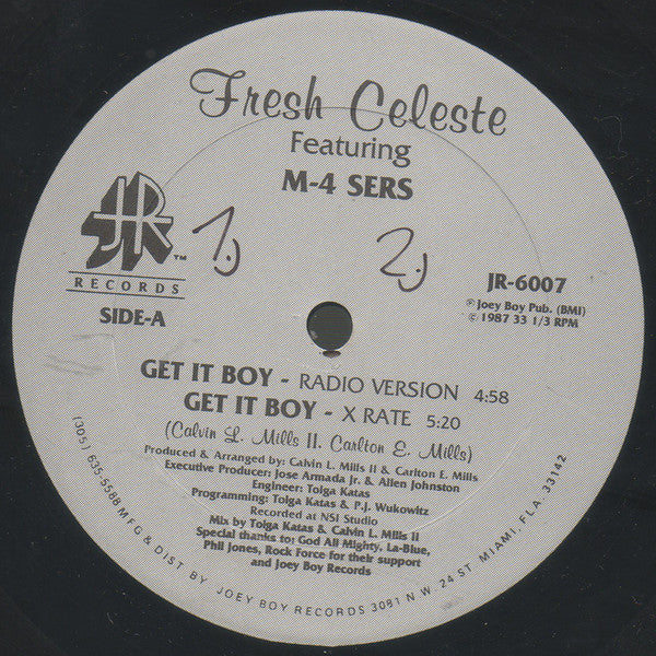 Fresh Celeste Featuring M4 Sers - Get It Boy