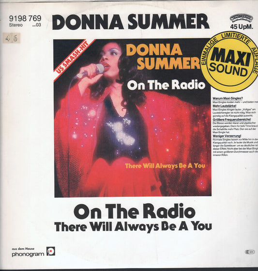 Donna Summer - On The Radio / There Will Always Be A You