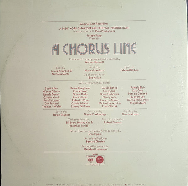 A Chorus Line - Original Cast Recording