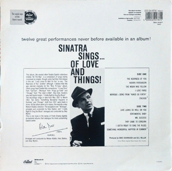 Sinatra Sings...Of Love And Things