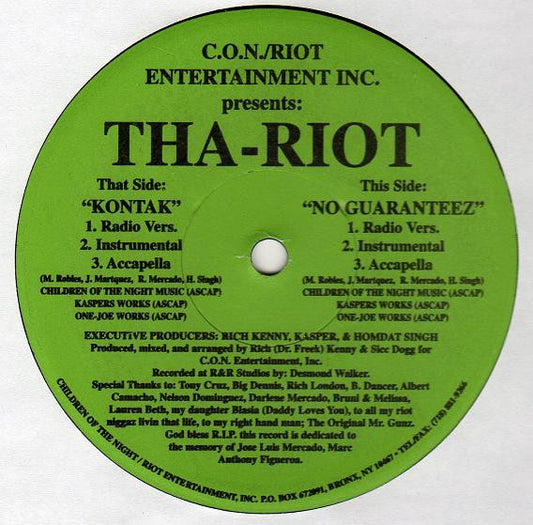 No Guaranteez / Kontak