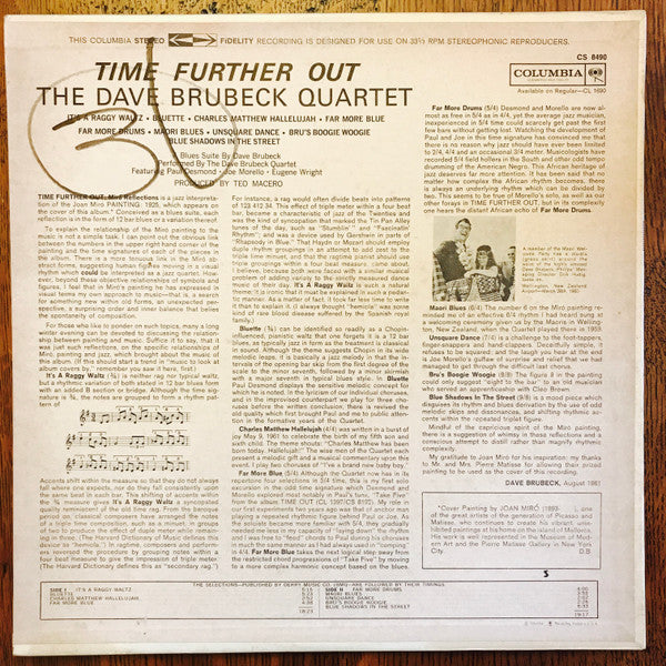 Dave Brubeck Quartet, The - Time Further Out (Miro Reflections)