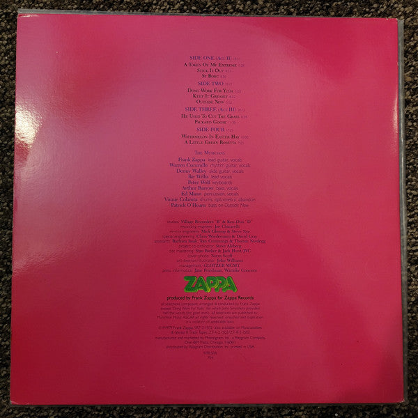 Frank Zappa - Joe's Garage Acts II & III