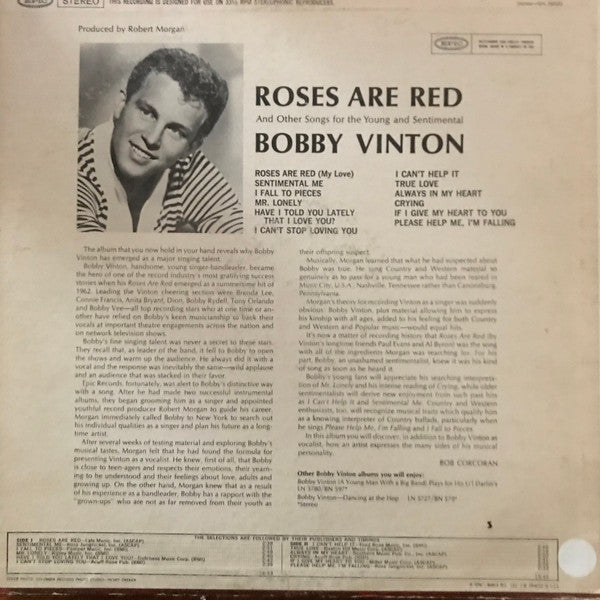 Bobby Vinton - Roses Are Red