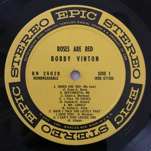 Bobby Vinton - Roses Are Red