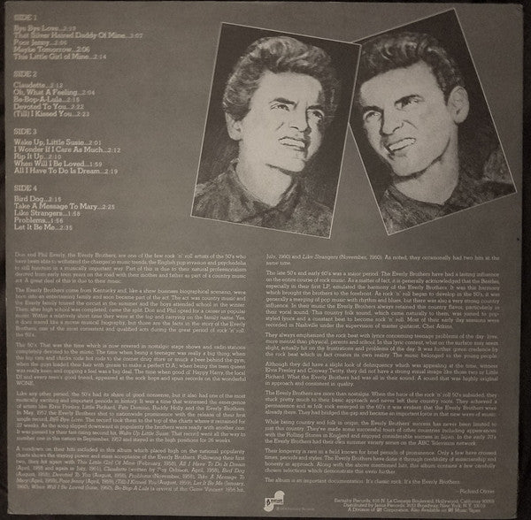 The Everly Brothers Greatest Hits